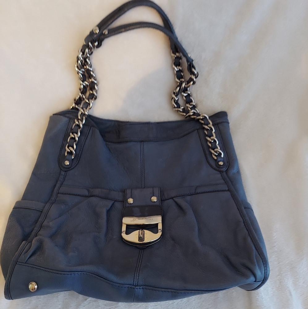 b. makowsky Navy Blue Purse